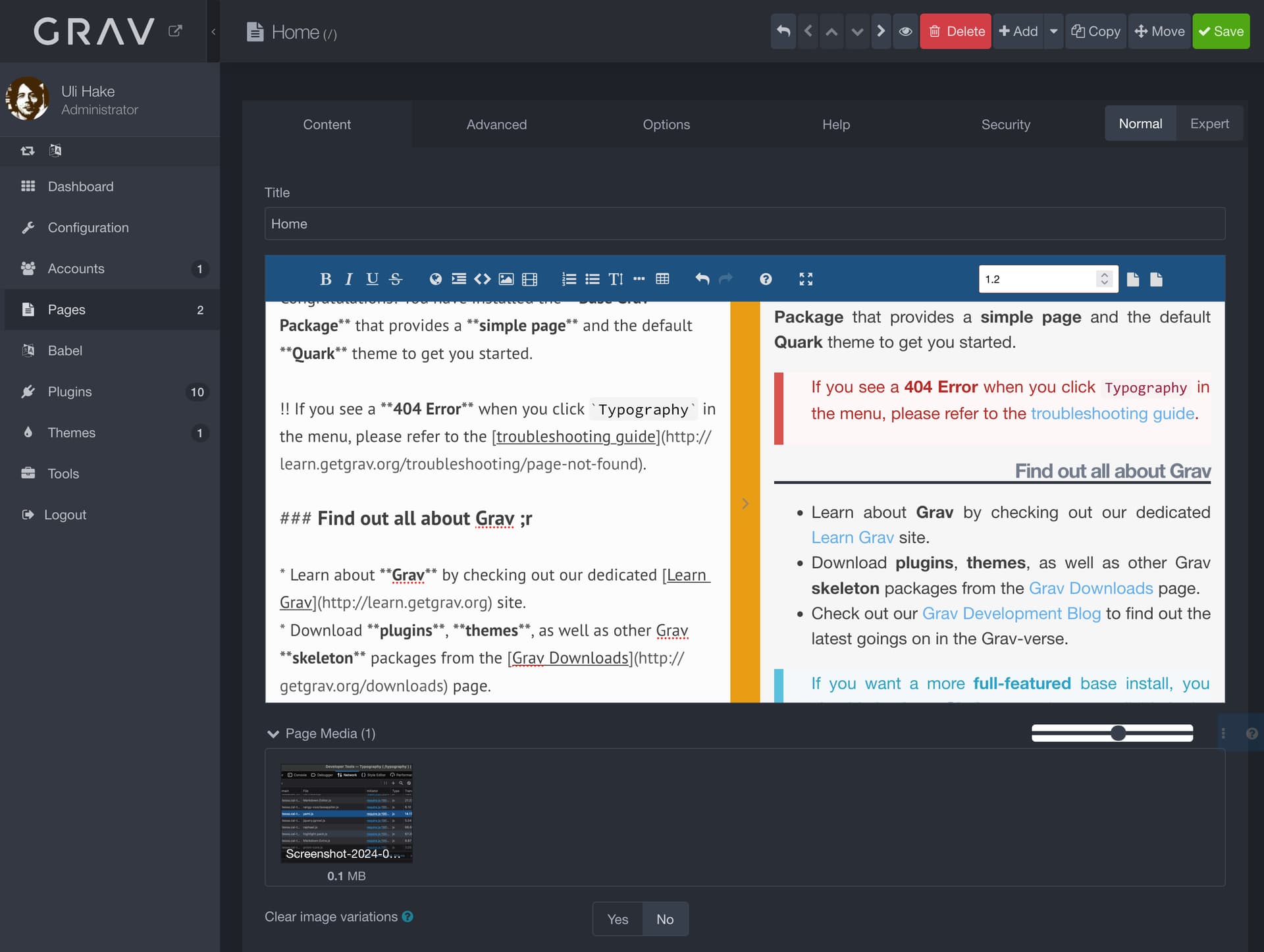 StudioEditor with Quark theme